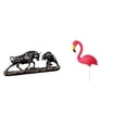 thumbnail image 1 of Escultura Moderna De Feng Shui De Toro Y Oso Con Figura De Pájaro, Flamenco, Estaca De Jardín Para Escritorio Y Decoración Navideña De Primavera En El Patio., 1 of 8