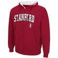 thumbnail image 2 of Men's Colosseum Cardinal Stanford Cardinal Arch & Logo 3.0 Full-Zip Hoodie, 2 of 3