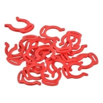 Uxcell 20Pcs 3/8 inch Plastic Locking Clip Quick Connect Clips Clamps, Red