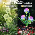 thumbnail image 2 of 3/1 Pack Upgraded Solar Dandelion Garden Light Decorative Landscape Lighting Solar Lights Outdoor Garden Decor - Waterproof Outside Color Gift for Mothers Day Decoration for Yard Lawn Patio, 2 of 11
