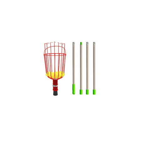 

Fruit Extractor with Telescopic Handle Long Berry Extractor with Stainless Steel Connecting Pole and Fabric Bag Fruit Extractor Clearance Sales