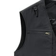 thumbnail image 5 of VBTAPA Men's Cargo Vest Lightweight Outdoor Safari Travel Fishing Vest Hiking Waistcoat with Multi Pockets Black L, 5 of 7