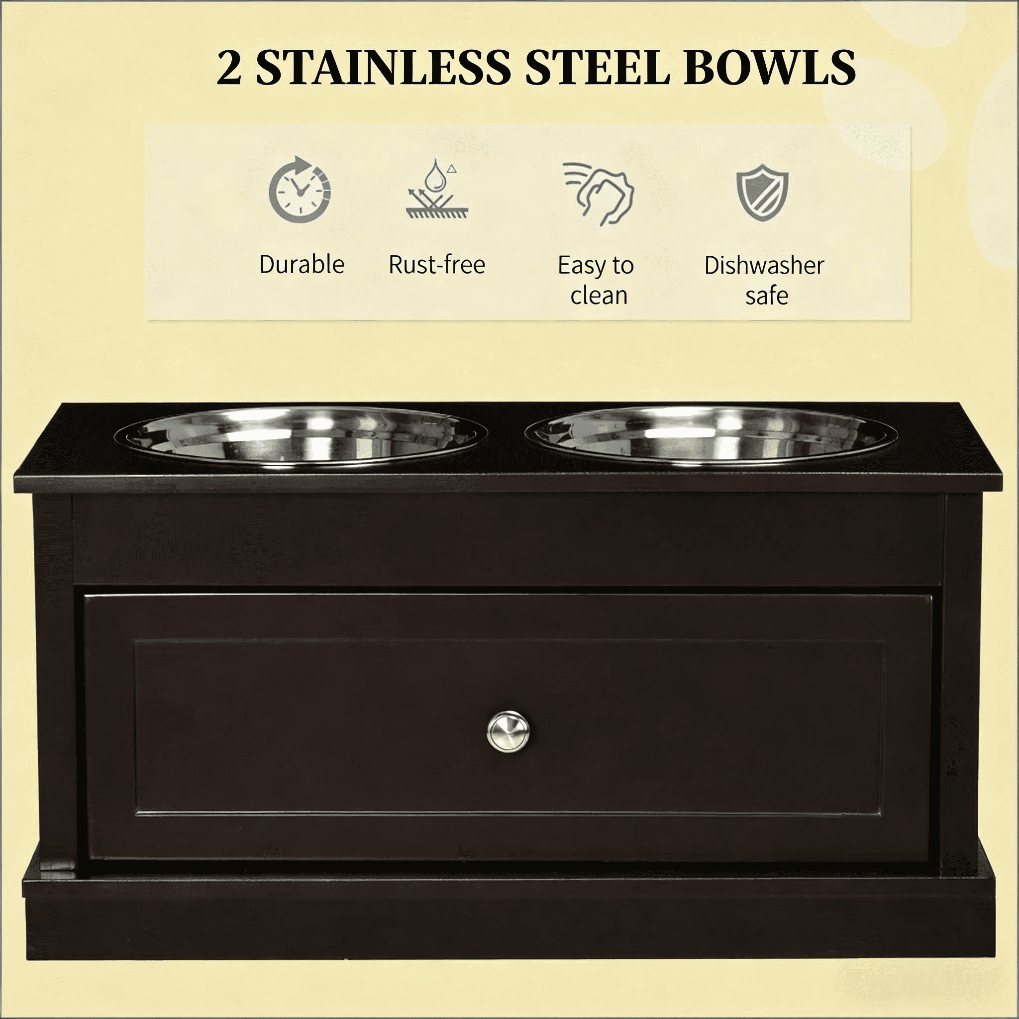 Pet Food Bowl Dog Feeding Station, Large Elevated Dog Bowls