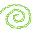 thumbnail image 1 of Unique Bargains 0.2' Diameter 49Ft Length Plastic Chain Barrier, Safety Link Chain Stanchion for Crowd Control, Green, 1 of 6