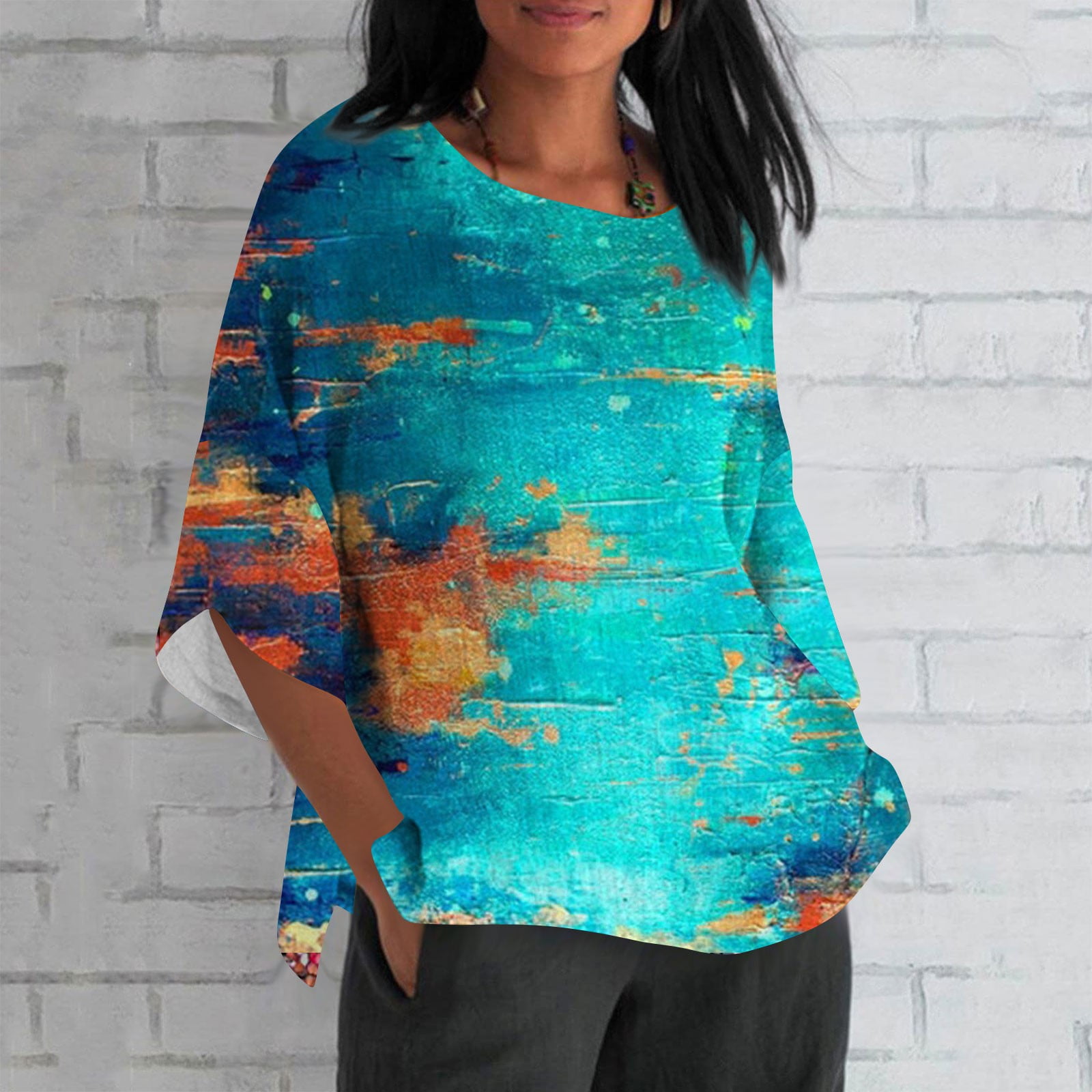 Clearance! Womens Summer Tops 2023 Women Blouse OTEMRCLOC Women Summer