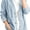 Light Blue, variant on Womens Classic Button Front Breathable Stretch Denim Jacket Relaxed Fit Lightweight Casual Long Sleeve Cardigan Coat