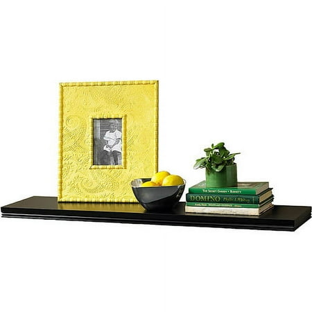 Warwick Shelf, Black, 24 in W x 8 in D x 1.25 in H