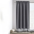 thumbnail image 5 of Xuniizn Blackout Curtains for Bedroom Thermal Insulated - 100%Polyester Black Out Curtains 2 Panels Set Room Darkening Window Curtains for Living Room, Gray, 5 of 5