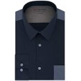 thumbnail image 2 of Calvin Klein Chemise Habillée Ajustée pour Hommes Performance à Boutons Marine 16-16 1/2, 2 of 2
