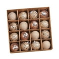 thumbnail image 2 of 16 Pieces Christmas Tree Hanging Balls Ornaments for ear Birthday Champagne, 2 of 8