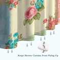 thumbnail image 6 of Pioneer Flower Floral Print Pattern Shower Curtain 84"x72", Bathroom Decorative Shower Curtain Set with 12 Hooks, Waterproof Washable, 6 of 6