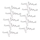 thumbnail image 1 of 10 piezas de aleación ECG diseño colgante dijes para joyería DIY decoración colgante Plata Zulema Colgante de la joyería de la manera, 1 of 8