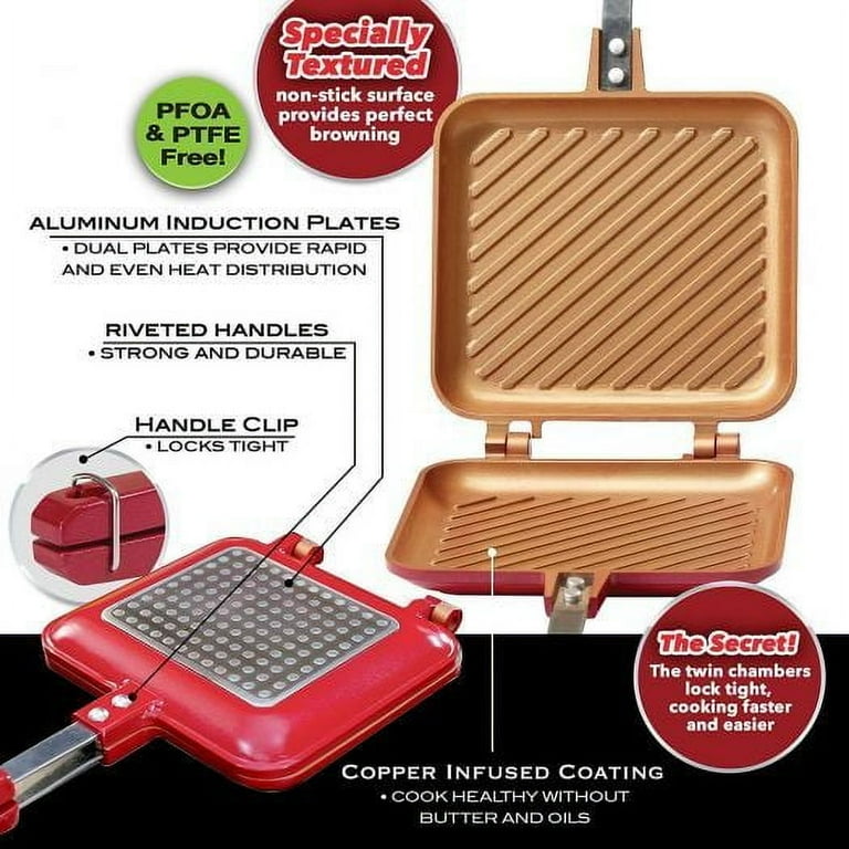 As Seen on TV Red Copper FlipWich Sandwich Maker