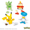 thumbnail image 3 of MEGA Pokemon Action Figure Building Toys for Kids, The 79-Piece Paldea Region Team, Pikachu Fuecoco Sprigatito and Quaxly, and 1 Pokemon Ball, HPX92, 3 of 5