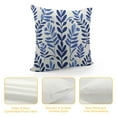 thumbnail image 4 of COMIO  Throw Pillow Cover Watercolor Ceramic Blue and White Leaves Pattern Cute Porcelain  Pillowcase Home Decorative Square Pillow Case Cushion Cover, 4 of 5