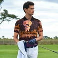 thumbnail image 4 of Lsque The Binding of Isaac Pattern Golf Shirts for Men Dry Fit Print Moisture Wicking Performance Short Sleeve Polo Shirt-Large, 4 of 7