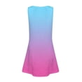 thumbnail image 6 of XXWXYD Girls Summer Beach Dress Casual Sleeveless Gradient Tank Sundress U Neck Loose Outfits Pockets 2025 Vacation Apparel 𝖥lowy Dresses Sundress, 6 of 8
