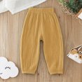 thumbnail image 2 of Gibobby Boys Pants Toddler Boys Pants Lightweight Trousers 12 Months 2T 3T 4T 5T Kids Winter Casual Solid Sweatpants With Drawstring Toddler Pull On Pants(18-24 Months,Khaki), 2 of 6