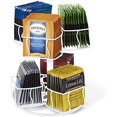 thumbnail image 1 of HAHDAXIA Carrousel Tournant pour Sachets de Thé Astucieux – 6 Compartiments, jusqu'à 60 Sachets de Thé, Rotation à 360 Degrés, Plateforme « Lazy Susan », Design Blanc Moderne, Organisation pour Comptoir de Cuisine à la Maison Ou au Bureau, 1 of 7