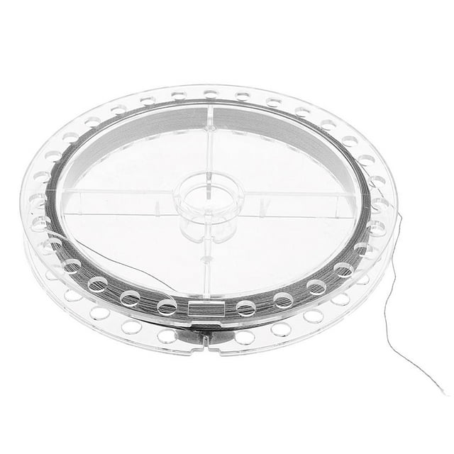 Hilo de pesca trenzado multifilamento PE redondo súper resistente de 100 m, color gris.