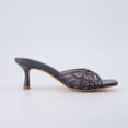 thumbnail image 4 of Cushionaire Naty Jelly Kitten Heels for Women, Chic Slip-On Mule Design with Modern Open Square Toe Womens Heels, 4 of 21