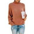 thumbnail image 3 of Suéter de mujer de gran tamaño Yuyangstore Naranja, 3 of 6