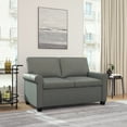 Mainstays Tatum Twin Sleeper Loveseat, Dark Gray