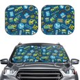 thumbnail image 2 of Balery 2 Piece Dump Truck Car Windshield Sun Shade|Foldable Front Windshield Shade for Car Front Window for Most Sedans SUV Truck-Large, 2 of 7