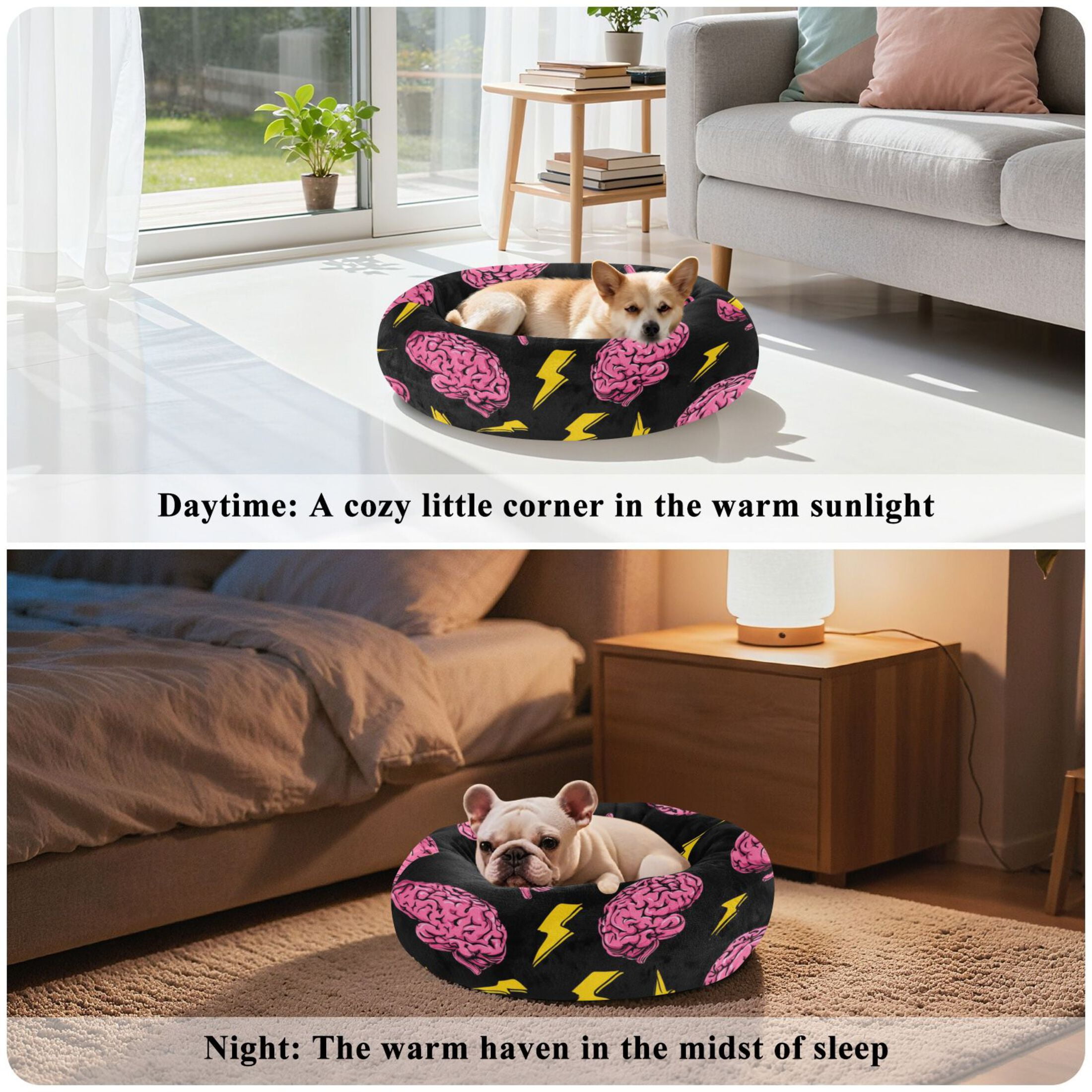 Pet Bed Pet Mat Cozy Removable & Washable Comfort For Cats And Dogs Brains&bolts