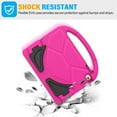 thumbnail image 5 of TOEVEK Kids Case for iPad 5th/6th Generation & iPad Air 1/2 & Pro 9.7, iPad 9.7" Case with Screen Protector, Shockproof Protective Cover for iPad 9.7 inch 6/5 Generation 2018/2017, Pink, 5 of 8