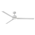 thumbnail image 1 of Hinkley Indy 72" Indoor/Outdoor Ceiling Fan - Modern Industrial Propeller Style, 4-Speed Wall Control Unit - Matte White, 1 of 2