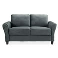 thumbnail image 3 of Transitional 2 Piece Sofa and Loveseat Set in Dark Gray, 3 of 6