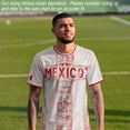 thumbnail image 6 of Zimjoy Men's 2026 Mexico Jersey Shirts Mexican Soccer Jerseys for Men Short Sleeve Crew Neck Athletic Soccer T Shirts Beige XL, 6 of 8