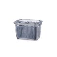 thumbnail image 1 of Caja de almacenamiento de drenaje de mantenimiento fresco Cesta de drenaje sellada de doble capa con orificios de ventilación Wmkox8yii qwyer892, 1 of 7