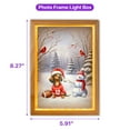 thumbnail image 5 of Hello Winter Dachshund Football Snowman Welcome Snowy Morning Acrylic Plaque with Wood Photo Frame Box Wiener Dog Lover Gifts Idea Light Box - 01012, 5 of 5