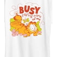 thumbnail image 3 of Garfield - Busy Taking Care Of Me - Ladies Short Sleeve Graphic T-Shirt, 3 of 5