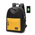 thumbnail image 4 of Laptop Backpack For Men Large Capacity Travel Backpack With USB Charging Port Student Schoolbag & Small Clutch Bag Set, 4 of 5