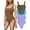 Light Purple+green+coffee, variant on Ribbed Seamless Bodysuit for Women, Sleeveless Shapewear Tank Top for Tummy Control, Sexy Body Sculpting Suits 3 Pack