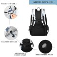 thumbnail image 4 of FORMRS Unisex School Backpack 17" Student Travel Bag with Laptop Compartment, Cartoon Snowmen, 4 of 7