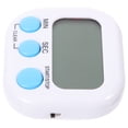 thumbnail image 3 of Temporizador de cocina digital con potente imán, cuenta atrás y cuenta atrás electrónica, alarma sonora, sin pilas (blanco), 3 of 7