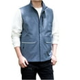 thumbnail image 5 of Dovford Men Full-Zip Lightweight Softshell Vest Quick Dry Outdoor Casual Multi Pocket Fishing Vests Sleeveless Jacket for Hiking Golf, 5 of 5