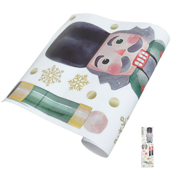 HOMEMAXS Christmas Nutcracker Wall Decals for Decoration PVC Material Multi Color 1 Set 6 Pieces