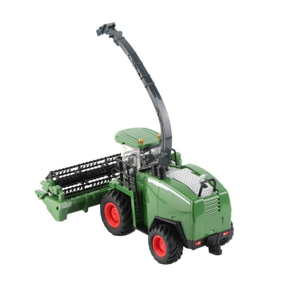 1:24 Scale RC Combine Harvester, High Simulation Light Effects Smoke Effects Remote Control Harvester 6 Channel for Family Parties for Adults