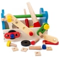 thumbnail image 2 of Kit de simulación de madera, juguete de reparación de herramientas Montessori para niños, 2 of 5