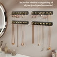 thumbnail image 7 of NiHome 4-Pack Wall Mount Acrylic Jewelry Storage for Necklaces, Bracelets, Earrings, Accessories, Easy Installation for Vanity, Bathroom, Kitchen (Black), 7 of 7