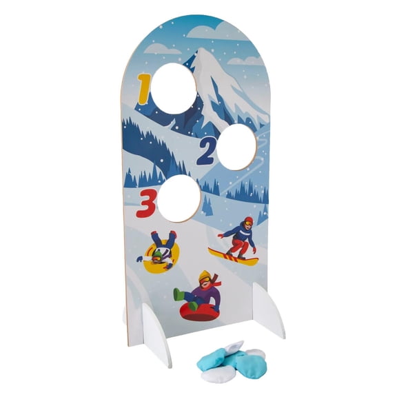 15 1/4" x 30" Mountain Slopes Snowball Bean Bag Toss Game – 7 Pc.