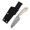 Nitro V&Ivory G10, variant on Kansept Valk Fixed Blade 3"Rose Gold Nitro V Blade, Black G10 Handle,Sparrow Knife Design,G019A1,With Sheath