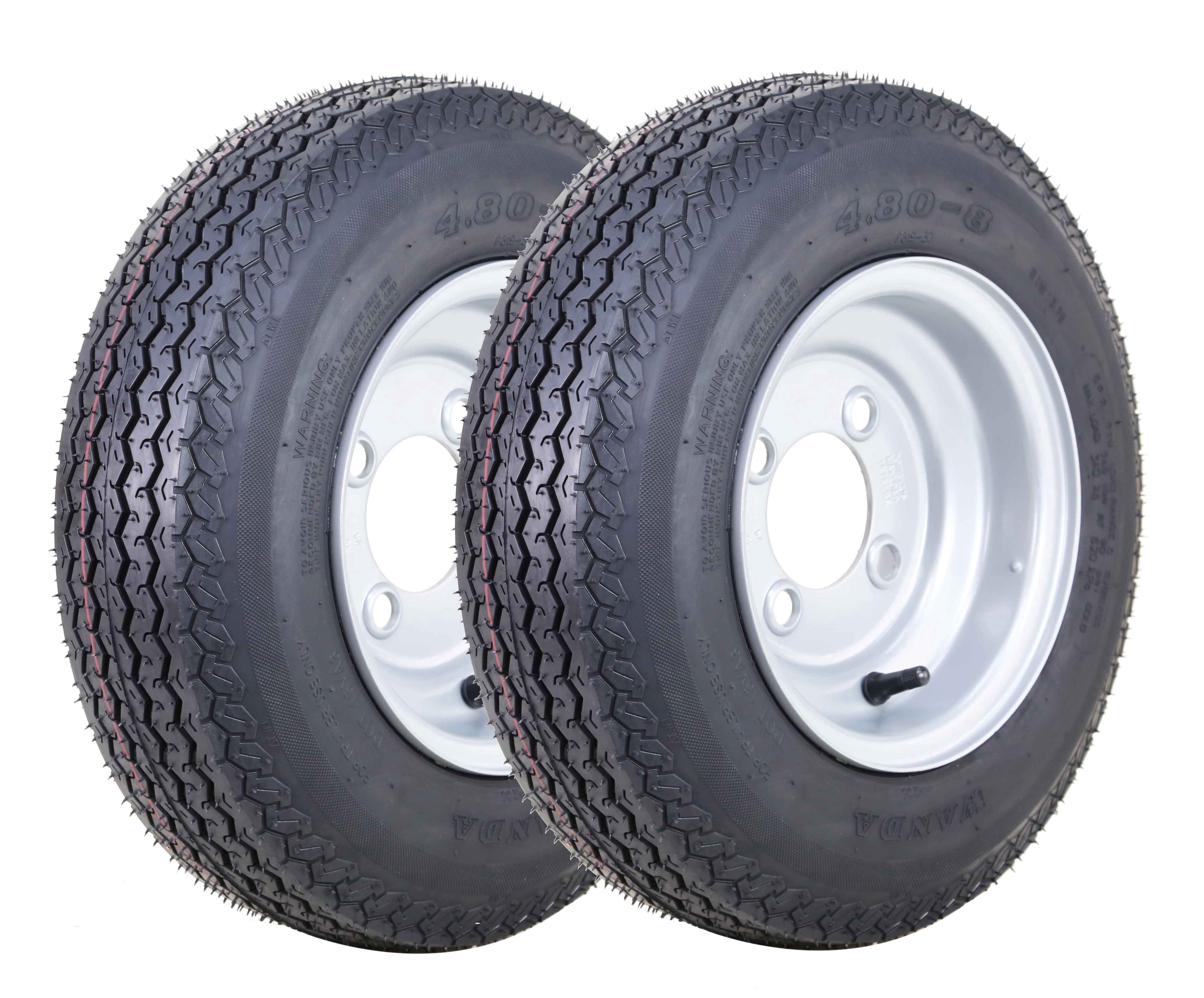 WANDA8インチタイヤ6PR4.80-8C WANDA 2 New 4.80-8 6PR Boat/Motorcycle Utility Trailer Tires, Load