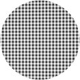 thumbnail image 3 of Round Tablecloth with Wave Lace 60 Inch, White Black Buffalo Check Plaid Round Tablecloth Stain and Wrinkle Resistant Table Covers Dining Table Cover for Dining, Party, Buffet, Wedding, 3 of 8
