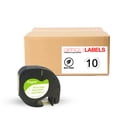 thumbnail image 1 of 10 Pack of 91330 Black on White Compatible Paper Tape for Dymo Letratag 1/2" (12mm x 4m), 1 of 5
